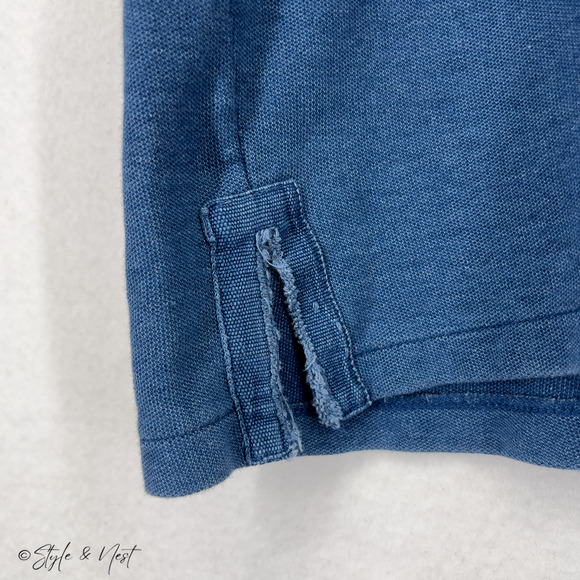 Vintage 90s GUESS Jeans Cotton Knit Heritage Polo Designer Patchwork Men's XL - Picture 3 of 7